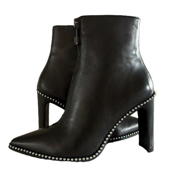 Black Label by Manfield Shoes - MANFIELD | Black Label Studded Leather Ankle Boots Sz 7.5/38